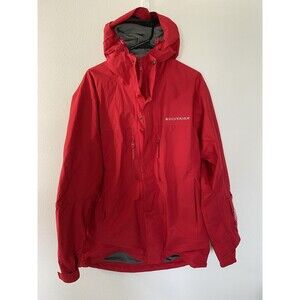 Silversea Expeditions All Weather Coat Jacket Medium Red Mens Hooded Full Zip